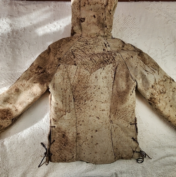 Vintage Jo-O-Kay 1970s Weastern Leather Jacket Size 8 - Picture 10 of 16